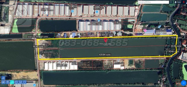 ขายถูกมากที่ดิน บางนากม.19 บางพลี ซอยธนสิทธิ์ เนื้อที่ 40 ไร่