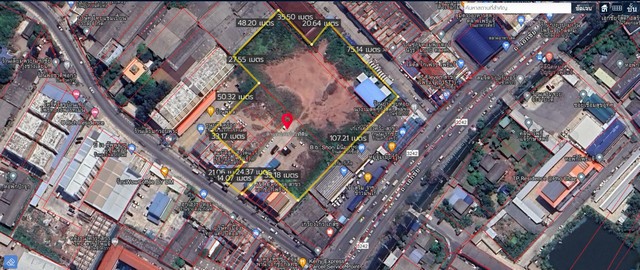 ขายที่เปล่าติดถนนเอกชัยบ่อดิน ผังเมืองสีชมพู ใกล้วัดโพธิ์แจ้