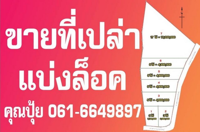 ขายที่ดินเปล่า..สระบุรี ใกล้ชุมชนบ้านหนองโคก