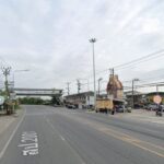 ขายที่ดินเปล่าติดถนนใหญ่เหมาะปลูกสร้างอาคารทำร้านค้าขายวัดศรีวารี
