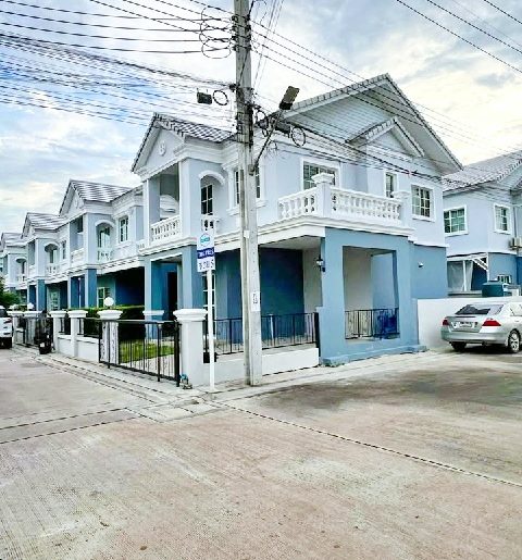 หลังมุม 56ตร.วา ม.หัว ถ.วัดศรีวารีน้อย APL สุวรรณภูมิ บ้าน 2ชั้น