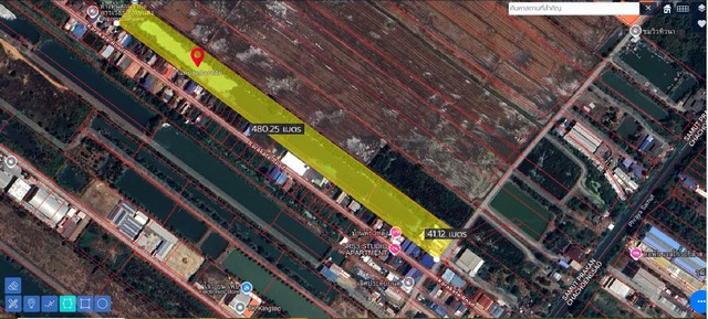 ขายที่ดิน 12 ไร่ ผังสีม่วง บางบ่อ สมุทรปราการ ใกล้นิคมเวลโกรล นิค