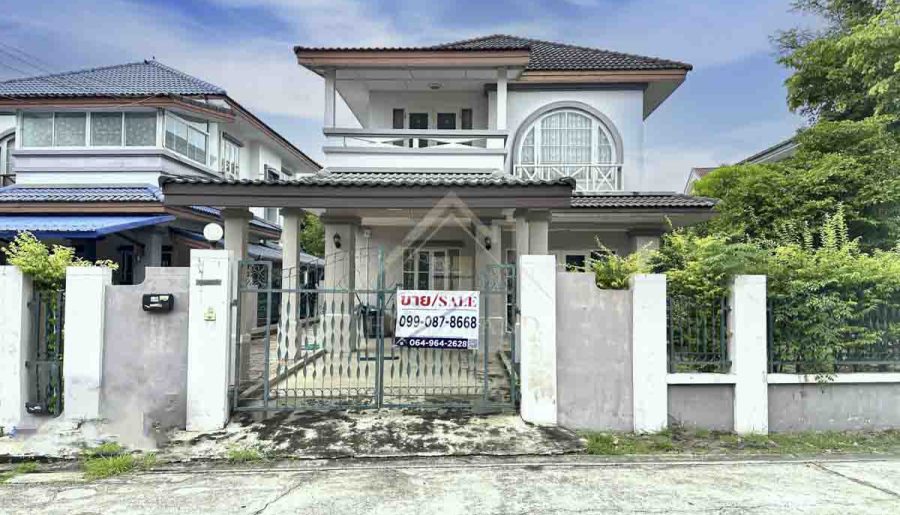 บ้านเดี่ยว 2 ชั้น หมู่บ้าน ปาริชาติ ถนน345 บางคูวัด ปทุมธานี