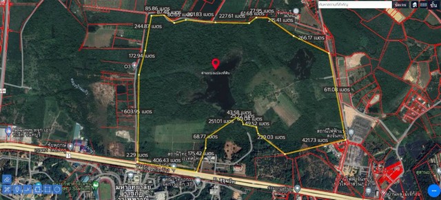 ขายที่เปล่าติดถนนจันทบุรีมีถนนรอบด้านติดสถานีวิทยุ