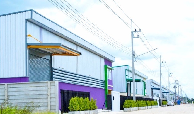 ลำลูกกาคลอง9 เช่าโรงงาน 2 ชั้น พื้นที่สีม่วงเข้ม ใบรง.4 1,348 ตร