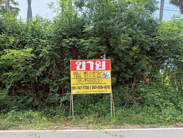 ขายที่ดิน 11-0-12 ไร่ ติดทะเล ปากน้ำปราณ ปราณบุรี