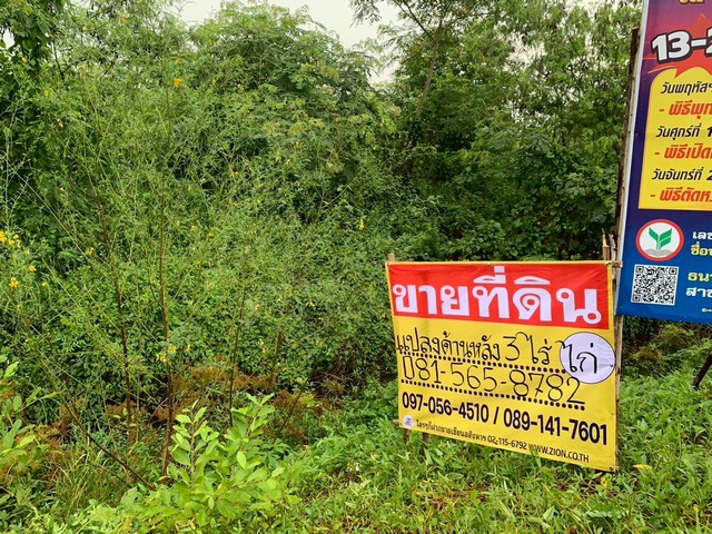 ขายที่ดิน 3-3-20 ไร่ ถนนปราจีนนุสรณ์ ท่างาม เมืองปราจีนบุรี