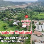 Land for sale with mountain view in Thailand, Saraburi
