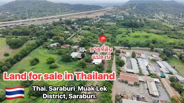 Land for sale with mountain view in Thailand, Saraburi
